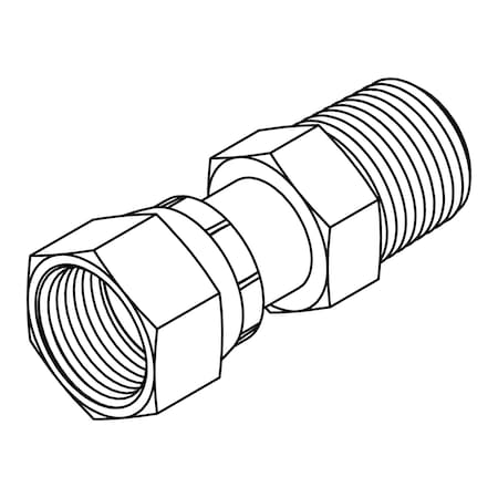 Tompkins Hydraulic Fitting, Steel10FORFSX-08MP FF6505-10-08